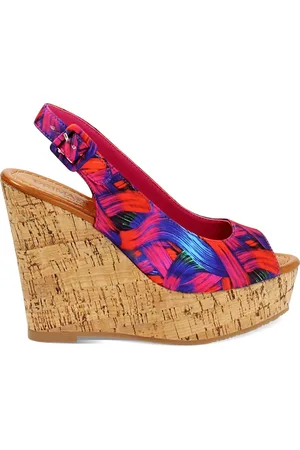PrimaDonna Zeppe donna multicolor blu arancio in raso