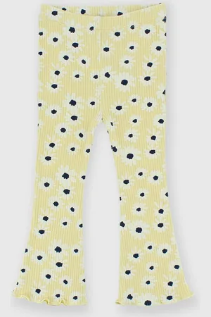 Primigi Leggings in costina da bambina, giallo