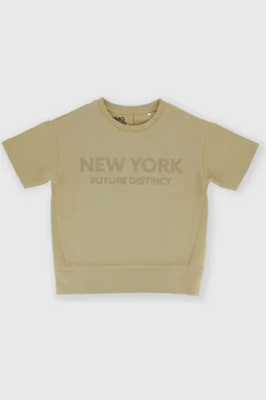 Primigi T-shirt in jersey pesante da bambino, marrone