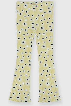 Primigi Leggings in costina da bambina, giallo