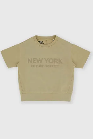 Primigi T-shirt in jersey pesante da bambino, marrone