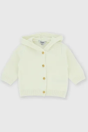 Primigi Cardigan in cotone con cappuccio da neonato