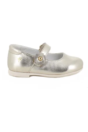 Primigi Ballerine in pelle da bambina platino