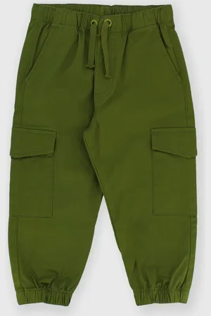 Primigi Pantalone in gabardina da bambino, verde