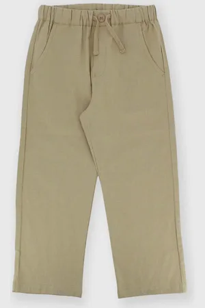 Primigi Pantalone in cotone-lino da bambino, beige