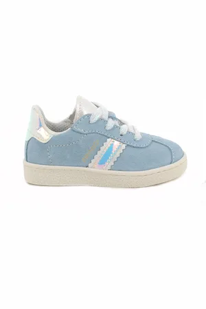 Primigi Sneakers in pelle da bambina celeste