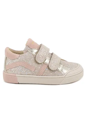 Primigi Sneakers in pelle da bambina beige glitter