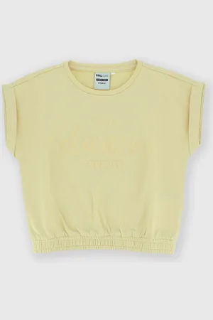 Primigi T-shirt in jersey pesante da bambina, beige