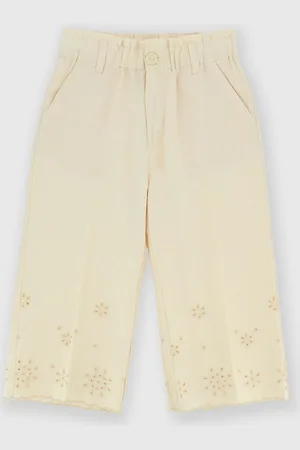 Primigi Pantalone in cotone-lino da bambina