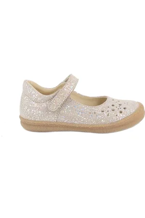 Primigi Ballerine in pelle da bambina beige glitter
