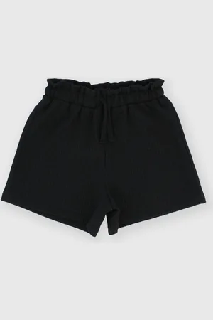 Primigi Shorts in seersucker da bambina, nero