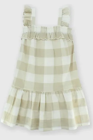 Primigi Vestito in cotone da bambina, verde