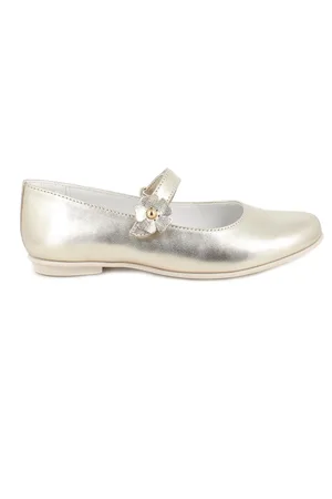 Primigi Ballerine in pelle da bambina platino