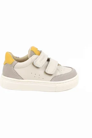 Primigi Sneakers in pelle da bambino off white-beige scuro