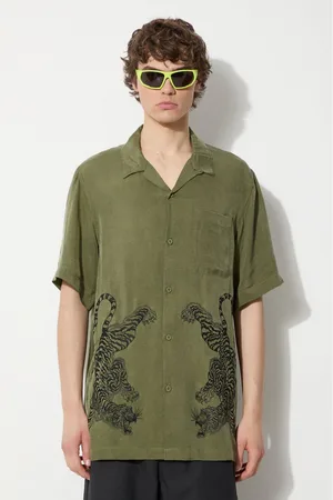 Maharishi Camicia Take Tora uomo colore 5100.OLIVE