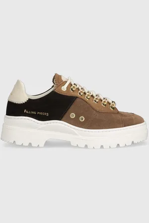 Filling pieces Sneakers in camoscio Court Serrated Topaz 71633831933