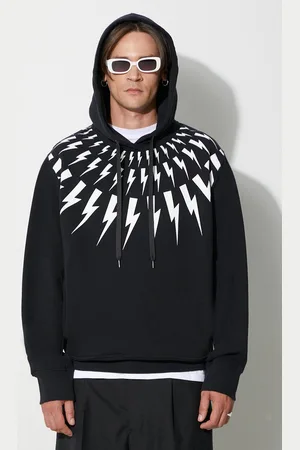 Neil Barrett Neil Barett felpa in cotone FAIRISLE THUNDERBOLT uomo PBJS186.V517S.524