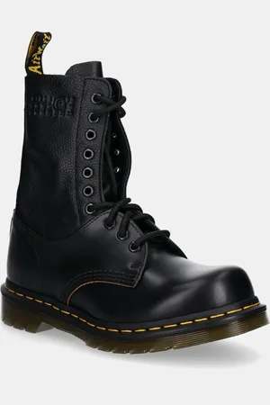 Maison Margiela Stivali da motociclista in pelle x Dr. Martens donna colore S66WU0126.P8030