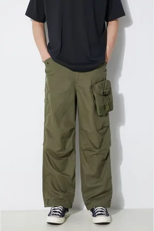 Maharishi Pantaloni M.A.L.I.C.E. M51 Cargo Pants Cotton Hemp Twill 28 uomo colore 5051.OLIVE