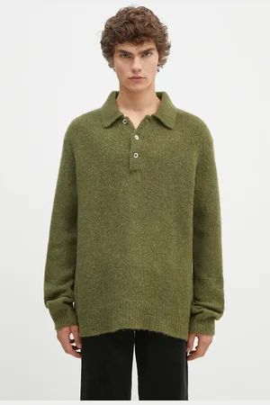 Norse projects Maglione in lana Rasmus Relaxed Brushed Polo uomo colore N45.0614.8098