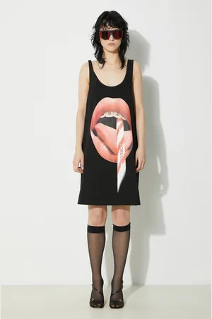 Fiorucci Vestito in cotone Mouth Print Tank Dress colore W01FPDTA111CO01BK01