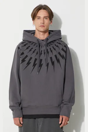 Neil Barrett Neil Barett felpa in cotone FAIRISLE THUNDERBOLT uomo PBJS186.V517S.3543