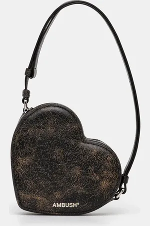 AMBUSH Borsetta Crackle Heart Shoulder Bag colore BWNN006F24LEA0011000