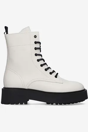 Filling pieces Stivali da motociclista in pelle donna