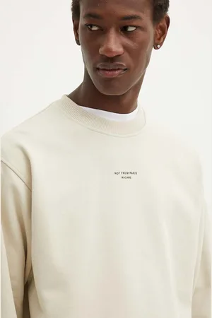 Drôle de Monsieur Felpa in cotone uomo colore PERM.SW148.CO127 Le Sweatshirt Slogan Cl
