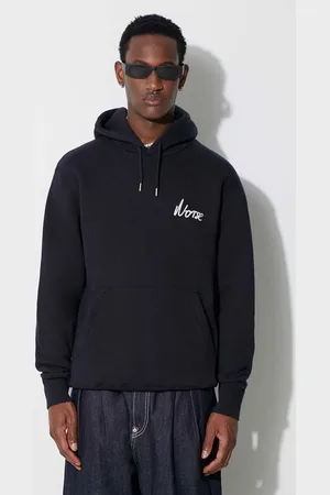 Norse projects Felpa in cotone Arne Relaxed Organic Chain Stitch Logo Hoodie uomo N20-1358-7004 N20.1358.7004