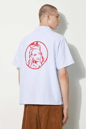 ICECREAM Camicia in cotone Diner Striped Shirt uomo colore IC24220