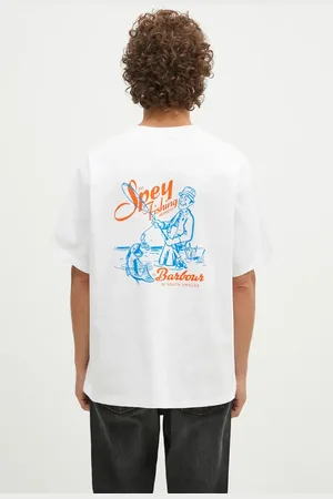 Barbour T-shirt in cotone Bayard OS Graphic uomo colore MTS1337