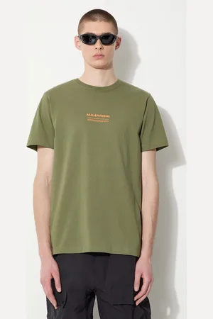 Maharishi T-shirt in cotone Th Anniversary Aum uomo colore 1306.OLIVE