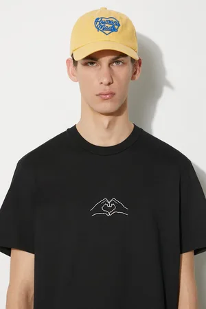 Neil Barrett T-shirt in cotone Slim Heart Shape Print uomo colore MY70262A-Y530-524N