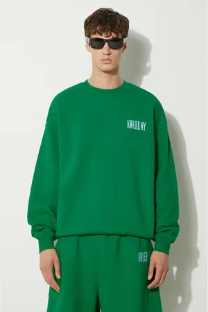 AWAKE NY Felpa in cotone Awake Crewneck uomo colore con applicazione SP24-CN002