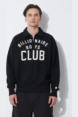 Billionaire Boys Club Felpa in cotone Collared Half Zip Sweater colore B24125