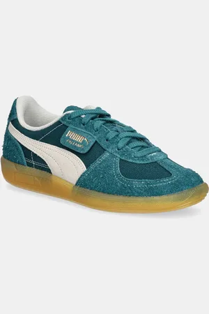 PUMA Sneakers in camoscio Palermo Vintage colore verde 396841