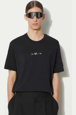 Neil Barrett T-shirt in cotone Slim Cupid uomo colore con applicazione MY70198A-Y525-495N