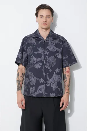 Neil Barrett Camicia in cotone Boxy Bold Flowers Print Short Sleeve Shirt uomo colore MY60214A-Y059-763N