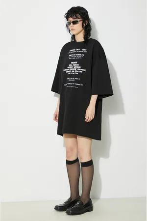 Fiorucci T-shirt in cotone Invitation Print Oversized T-Shirt colore U01FPTSH107CJ01BK01