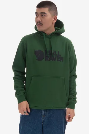 Fjällräven Felpa in cotone Logo Hoodie uomo F87163