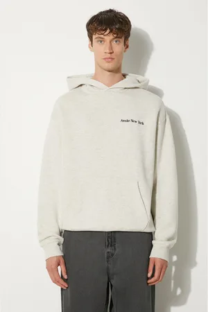 AWAKE NY Felpa in cotone Serif Hoodie uomo colore con cappuccio SP24-HD003