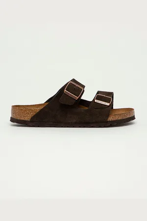 Birkenstock Ciabatte slide in camoscio Arizona uomo colore