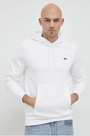 Lacoste Felpa colore con cappuccio