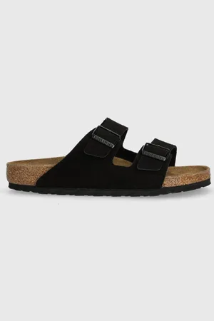 Birkenstock Ciabatte slide in camoscio Arizona uomo colore 1027152
