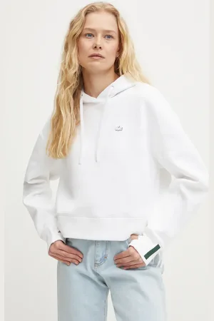 Lacoste Felpa donna colore blu con cappuccio SF0281