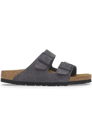 Birkenstock Ciabatte slide in camoscio Arizona uomo colore 1028603