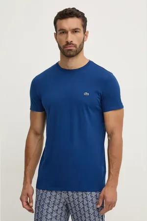 Lacoste T-shirt in cotone uomo colore blu