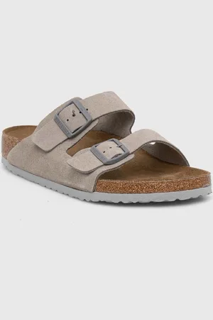 Birkenstock Ciabatte slide in camoscio Arizona uomo colore 1027749