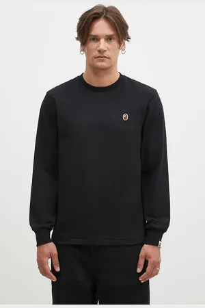 A Bathing Ape Top a maniche lunghe in cotone One Point Longsleeve colore 1K80111017